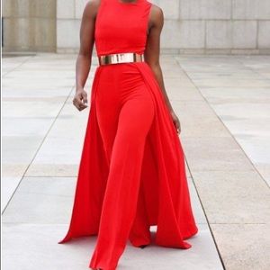 Black AQ/AQ wide legged jumpsuit size 0